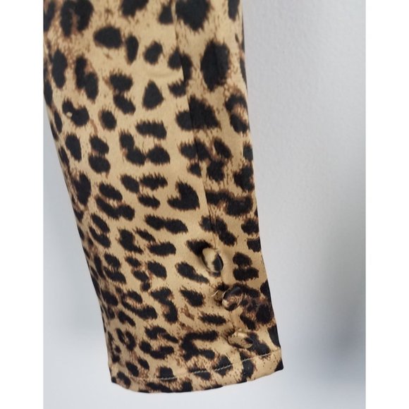 Retro Chic By Torrid Sz. 16 Audrey Skinny Luxe Ponte High Rise Leopard Pants - Picture 5 of 7
